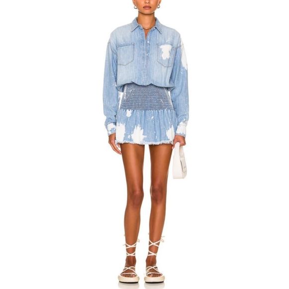 SER.O.YA Monica Dress Olympia Bleached - Picture 9 of 10